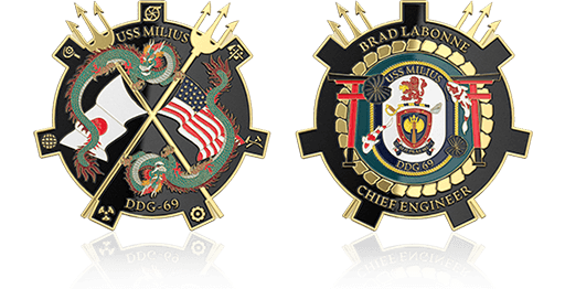 Anchored Honor Navy Challenge Coins