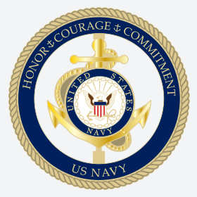 2-D rendering effect of custom navy challenge coins