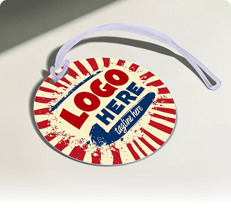 Personalized Circle Plastic Luggage Tags with Your Logo