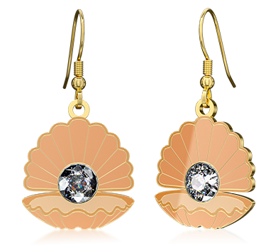 Custom Pearl Rhinestone Earrings